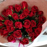 12月15日〜28日お届け　本数指定の 赤バラ花束